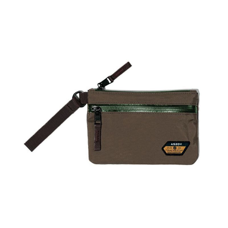 WATER PROOF FLAT POUCH Ssize/CHOCO