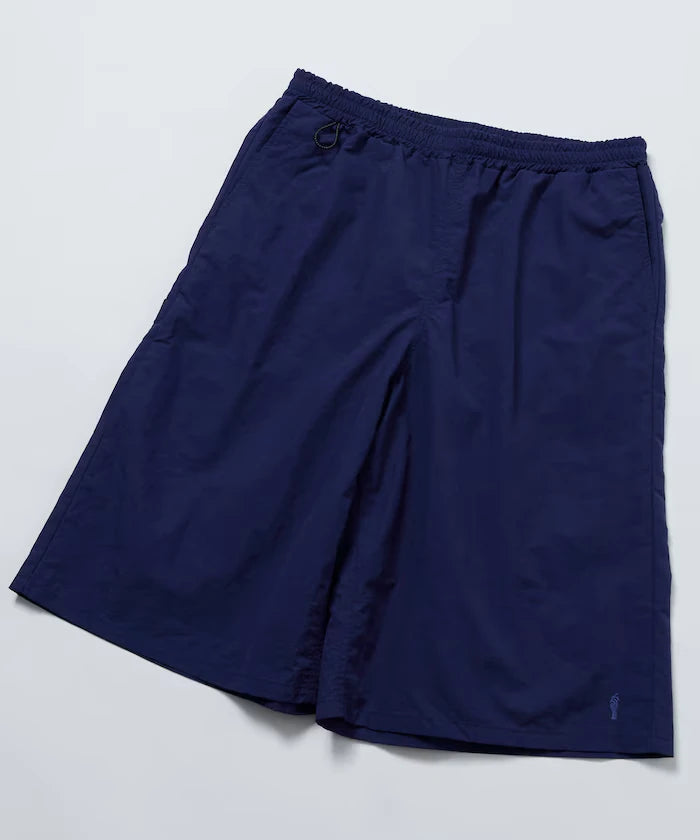 Nylon Sleek Water Length Baggy Shorts