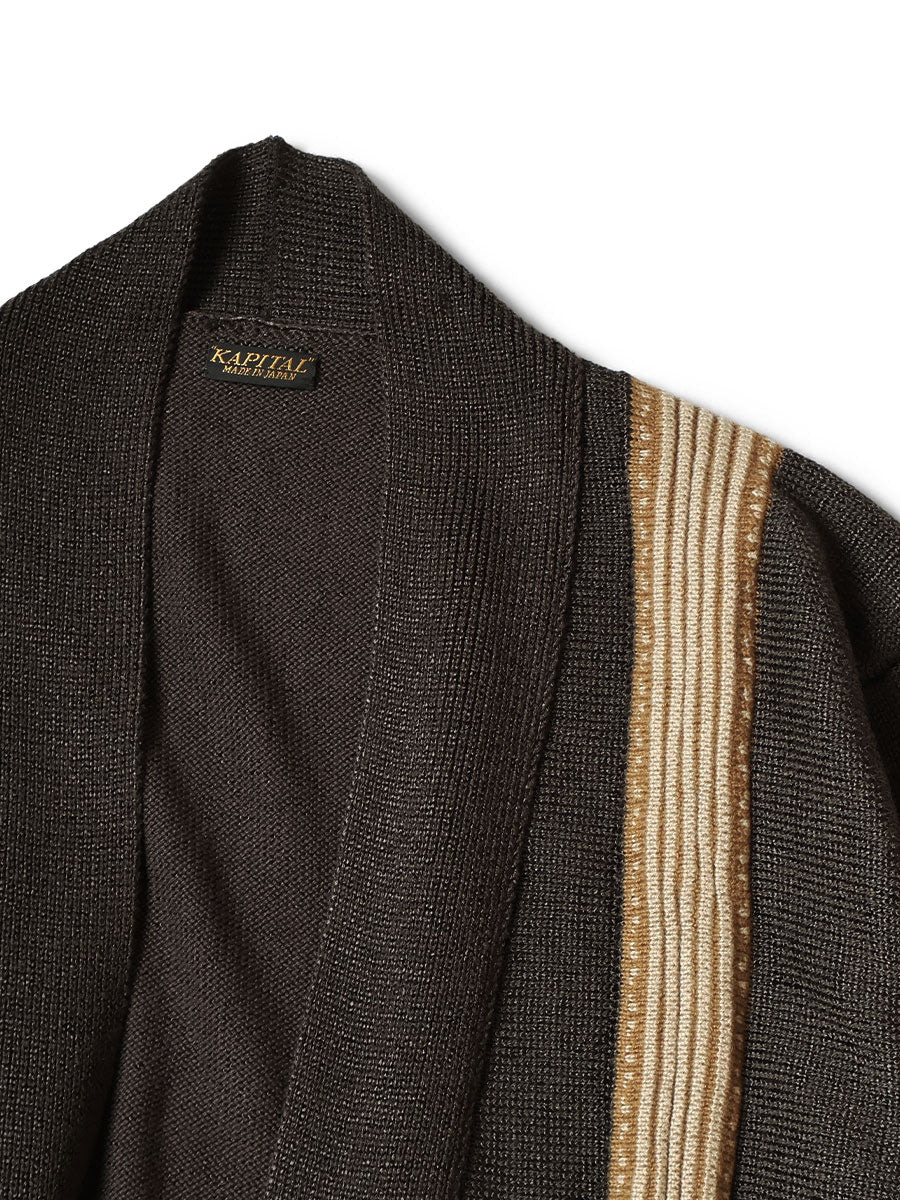 7G Retro Striped Opera Cardigan