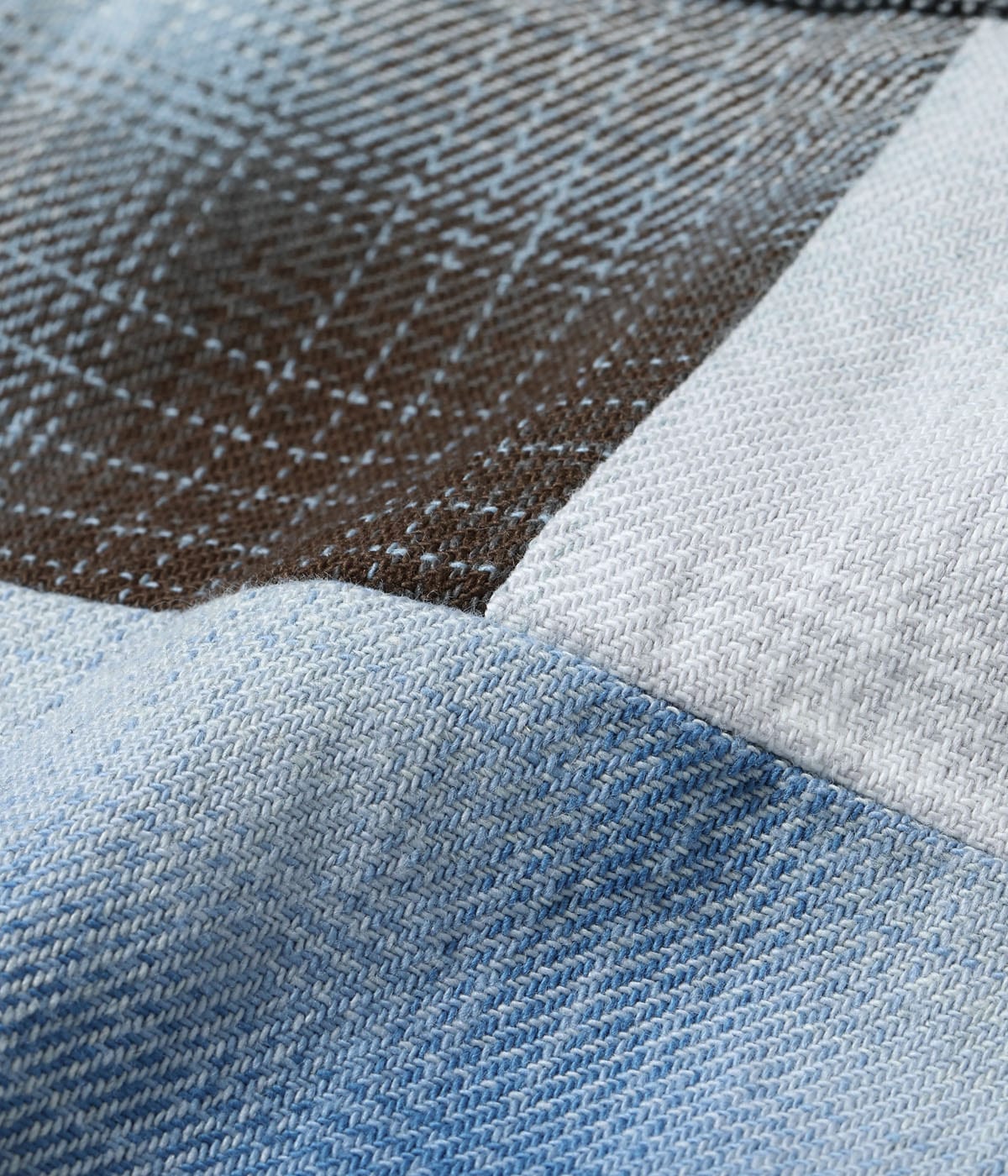INDIGO OMBRE CHECK CRAZY WORK SHIRT