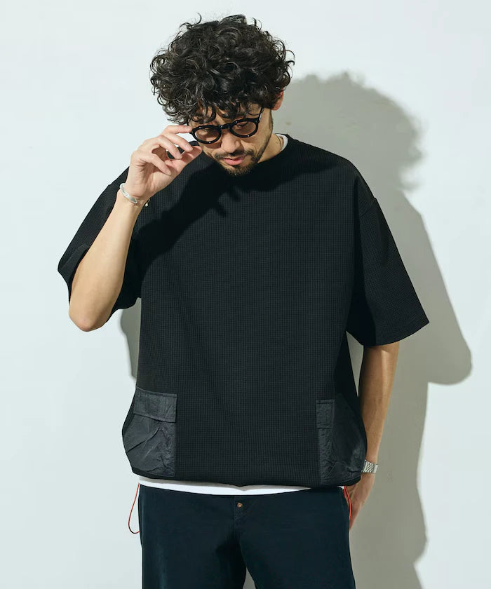 Side Pocket Spindle Tech Thermal Short Sleeve T-Shirt / Big Silhouette