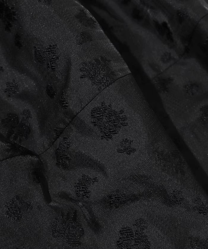 Flower Sheer Jacquard Cocoon Skirt
