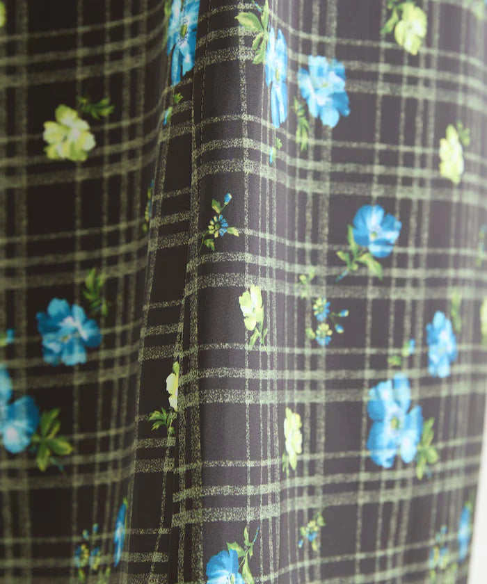 Floral Satin Skirt