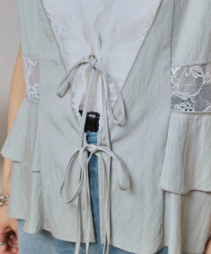 Switch Race Vintage Satin Ribbon Vest [Limited Release]