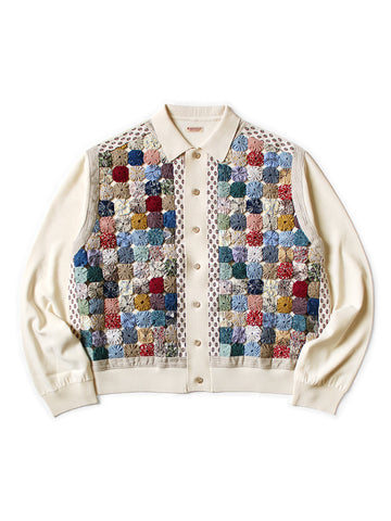 14G Knit x Handcrafted Yo-Yo Quilt JKT