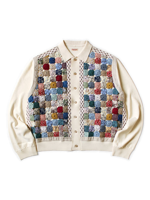 14G Knit x Handcrafted Yo-Yo Quilt JKT