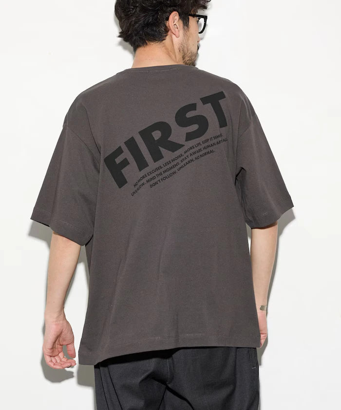 6 Ounce Front Logo Print Crew Neck T-Shirt / Back Print T-Shirt PRINT FRESH FIRST