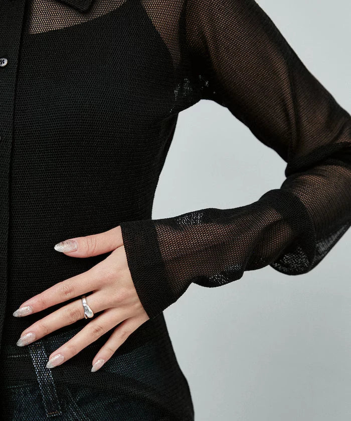 Mesh Shirt Cardigan Limited Edition