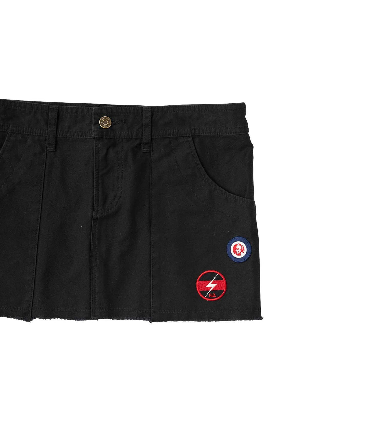 Noise Patch Military Low Rise Mini Skirt