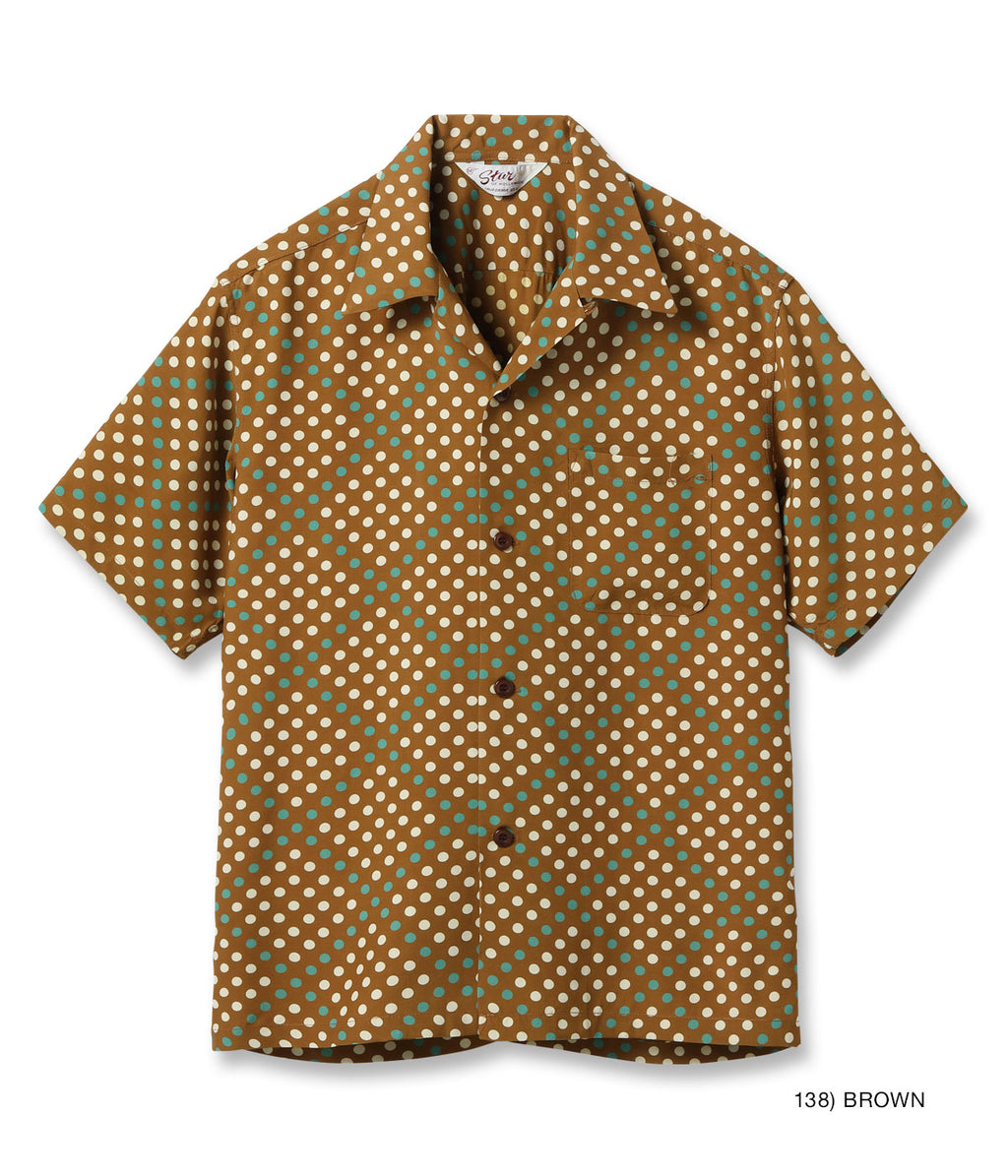 High Density Rayon Open Shirt "Polka Dot"