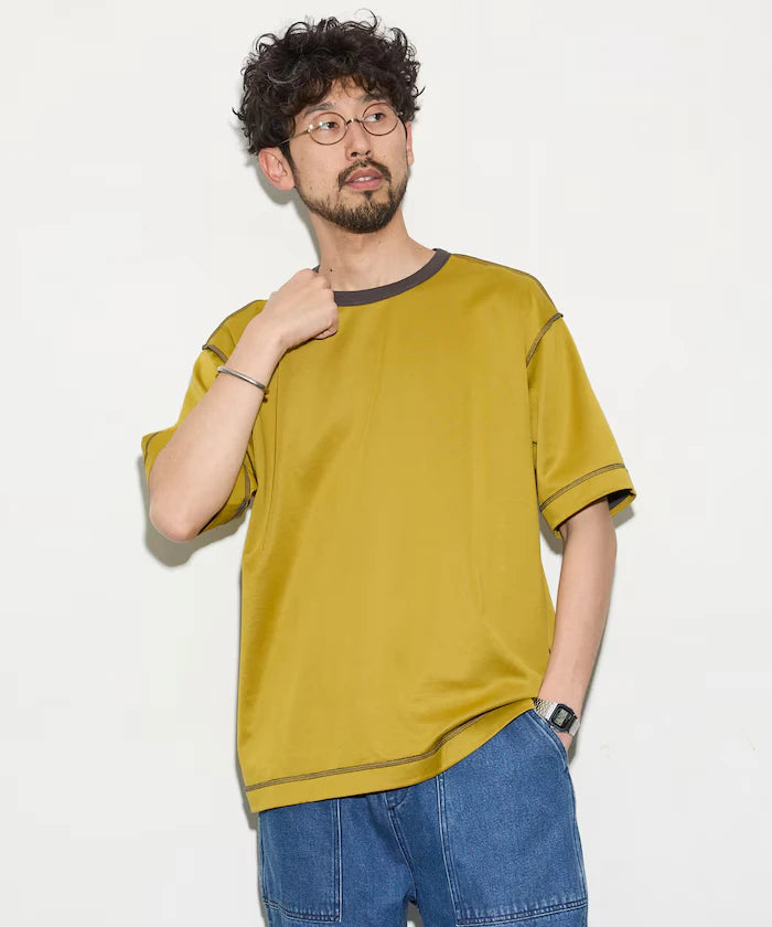 Relaxed Fit Reversible Cardboard Short Sleeve T-Shirt / Color Design