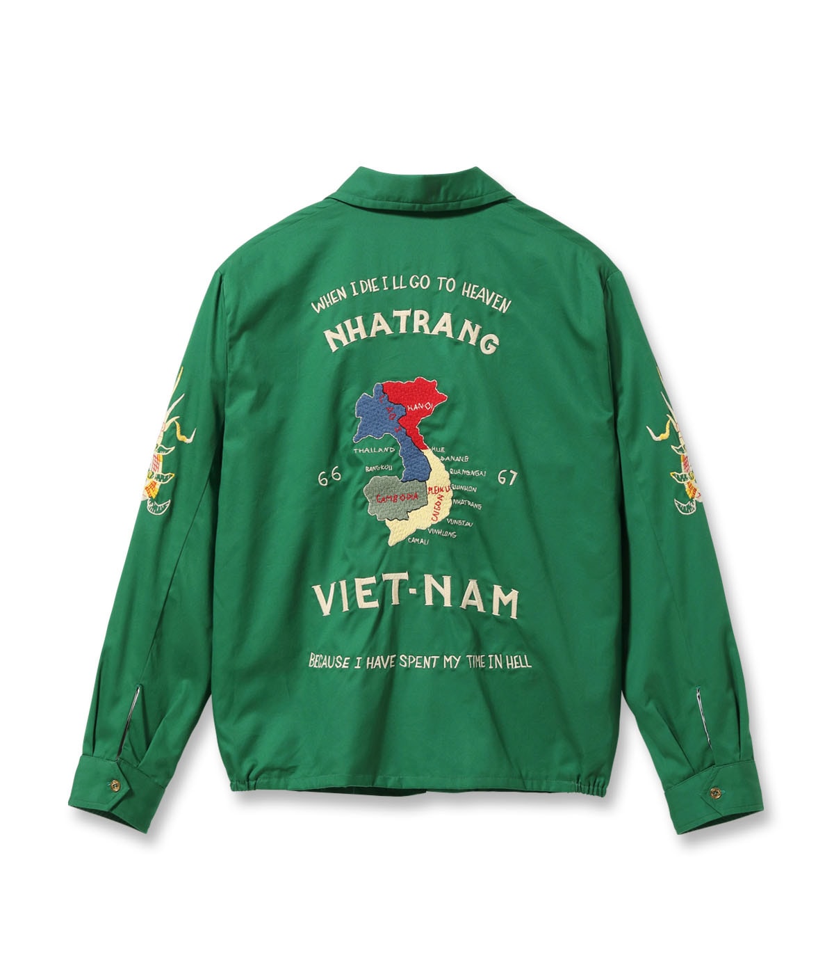 Mid 1960s Style Cotton Vietnam Jacket ���VIETNAM MAP���