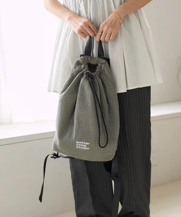 BetterDays Studio × FREAK'S STORE Packable Check Mini Bag