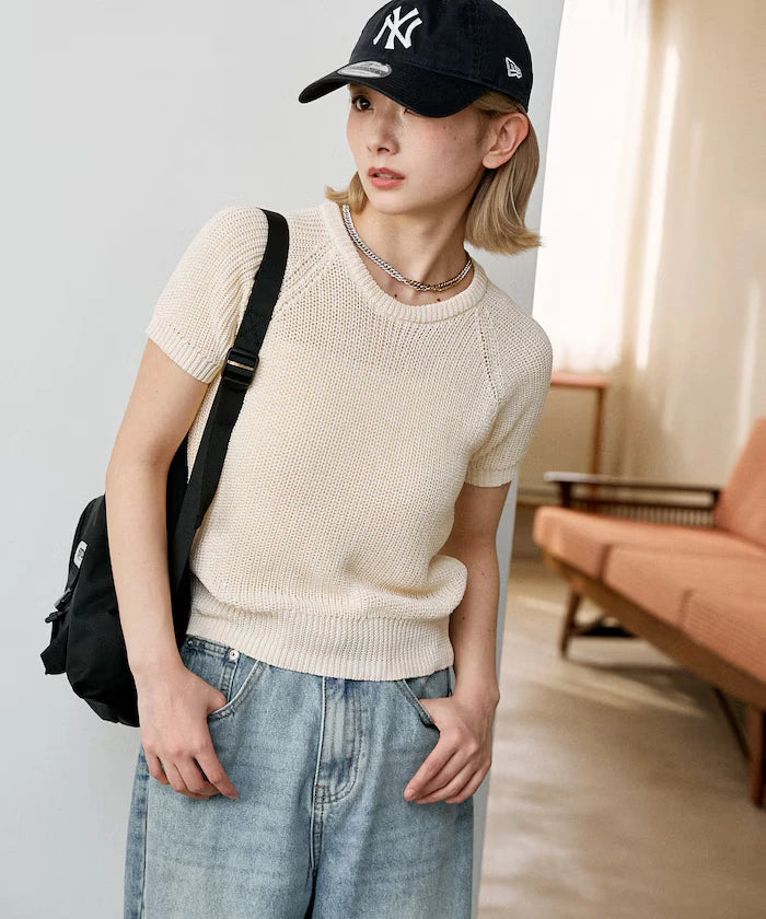 Compact Summer Knit with Purl Stitch - Limited Expansion