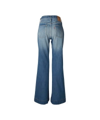Low Rise Flare Denim Pants