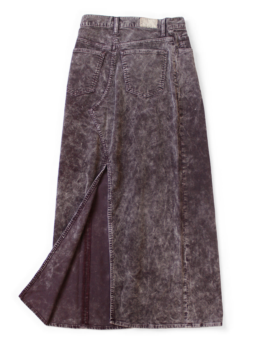 14W Corduroy Pencil Skirt (Dirty Dyed)