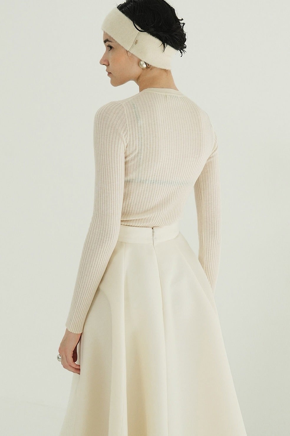 SHEER RIB KNIT TOPS