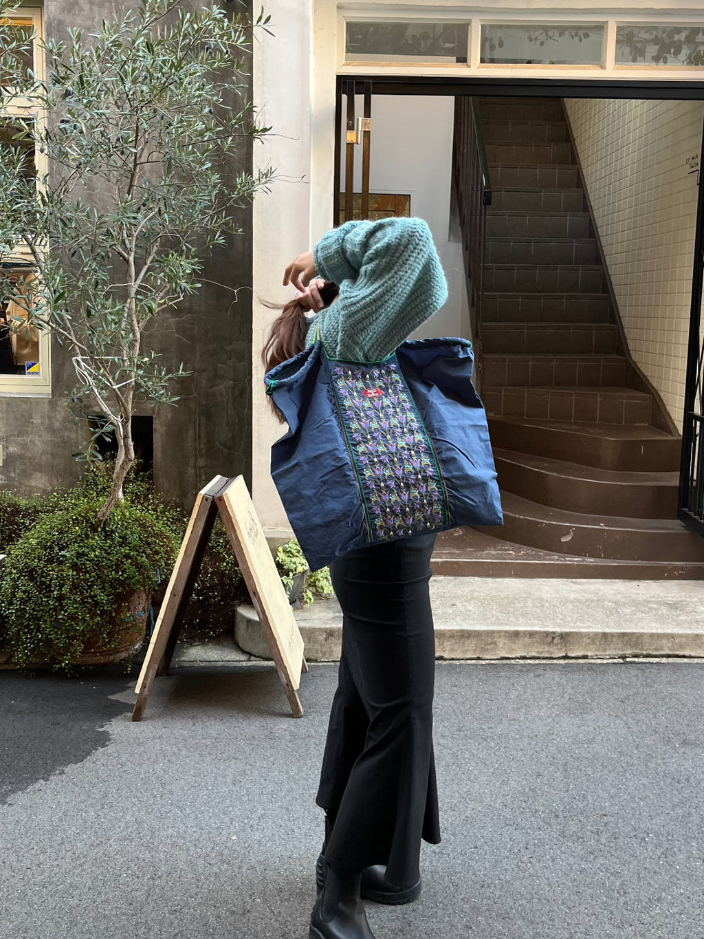 FLOWER LINE Ⅱ(Flower Line II)L#32 NAVY-301170