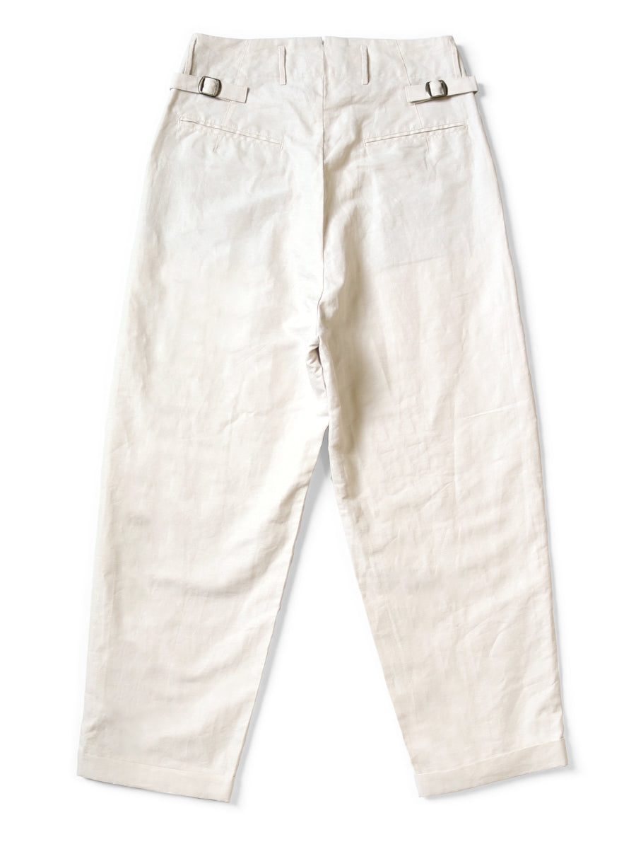 Cotton Linen Herringbone Lumber Suit Pants