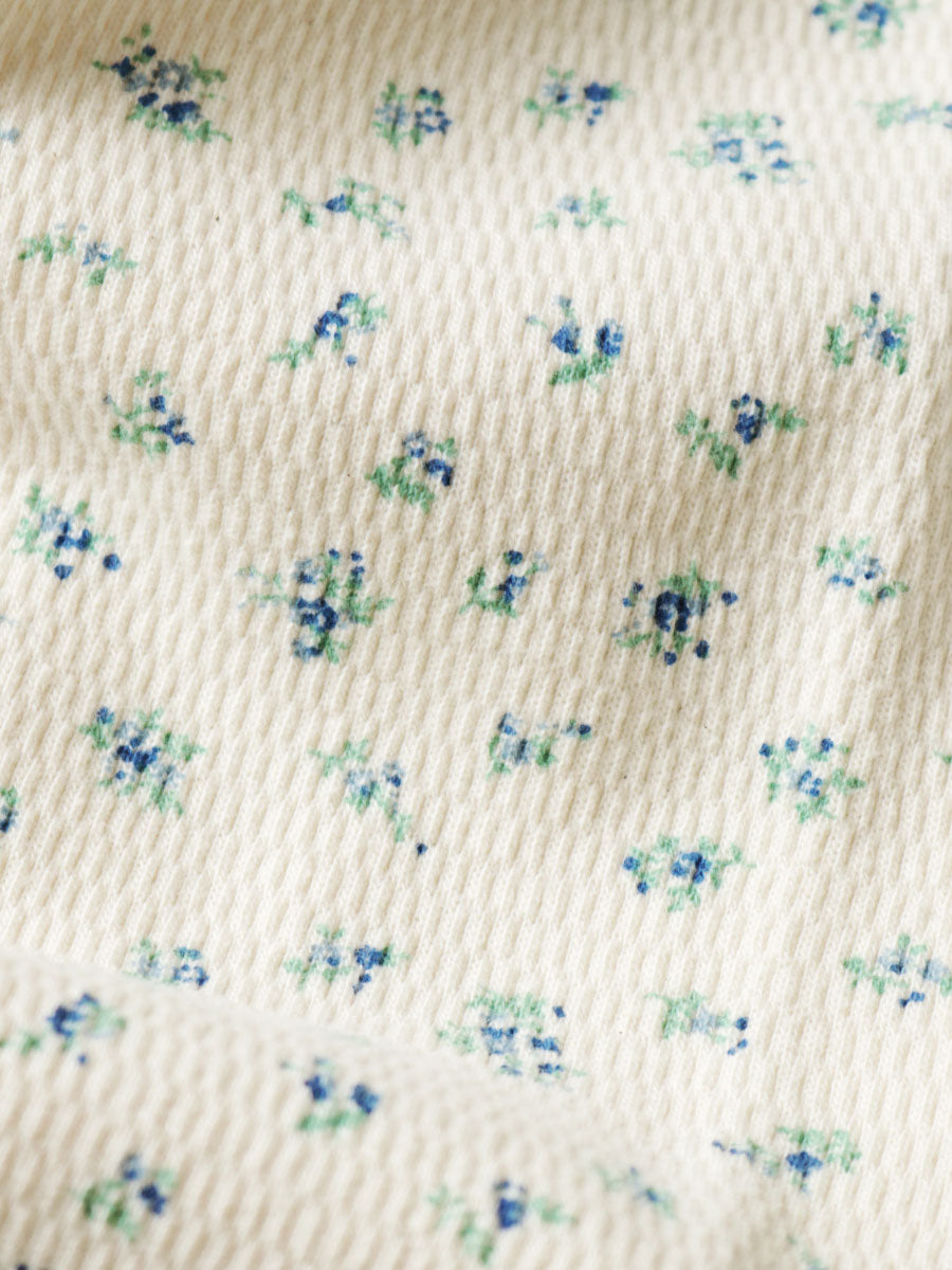 Waffle Jersey Small Flower pt 2TONE Long T (KAPITAL Embroidery)