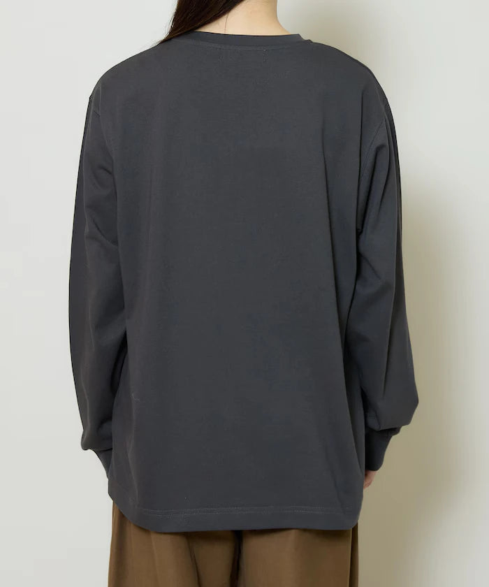 Box Logo Bead Embroidery Big Silhouette Long Sleeve T-Shirt Limited Edition
