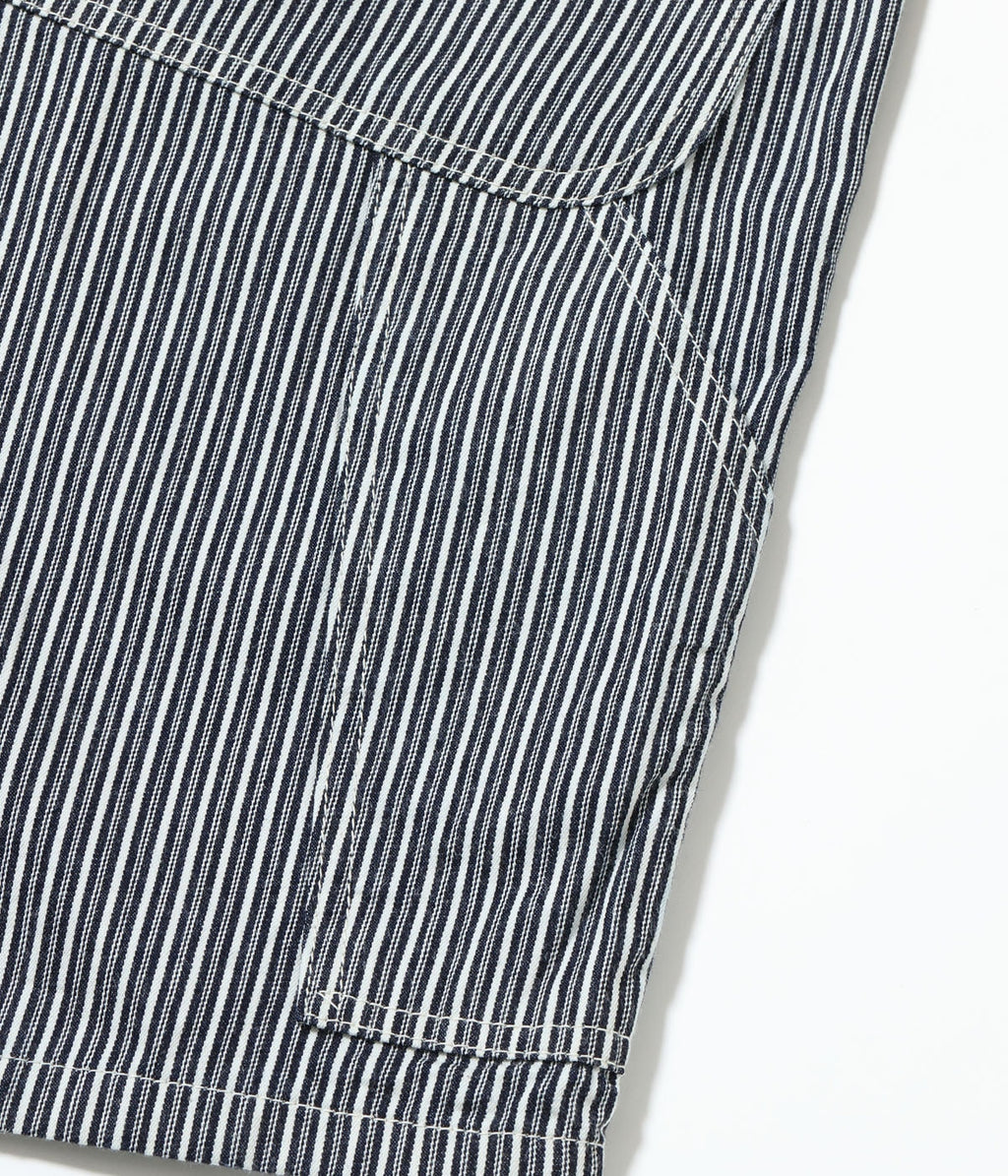 Fiction Romance 6oz. Indigo Stripe Double Knee Shorts