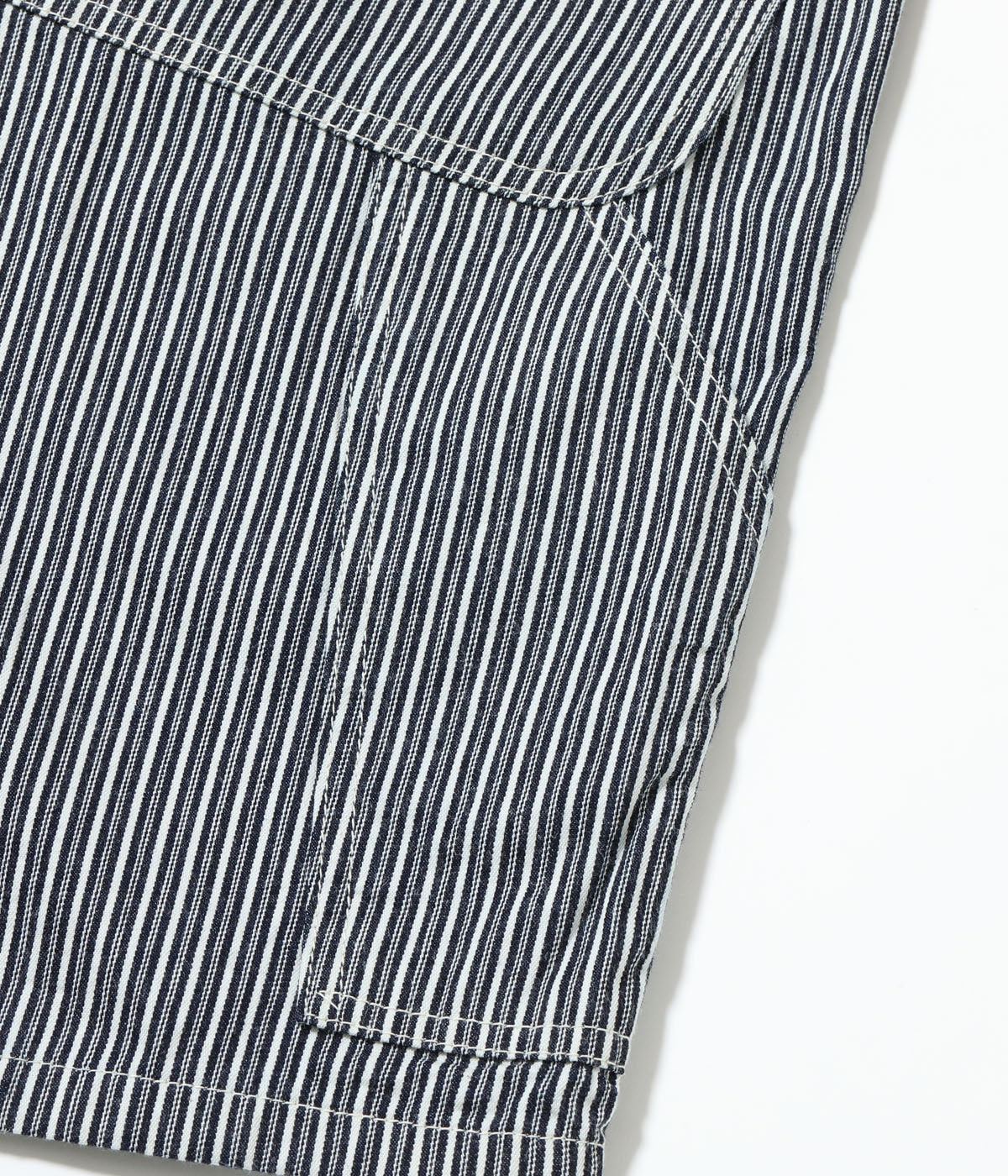 Fiction Romance 6oz. Indigo Stripe Double Knee Shorts