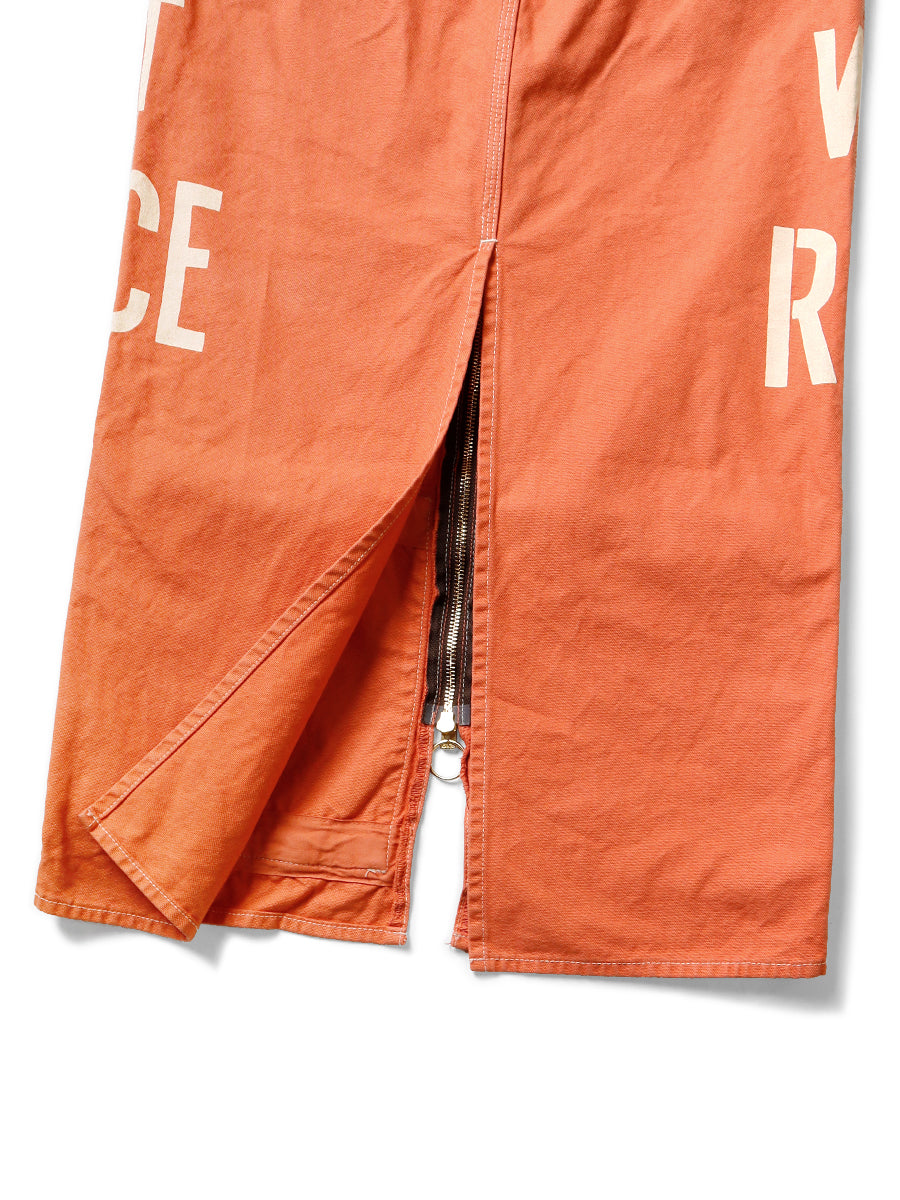 Thin Canvas Waist Repair Long Skirt