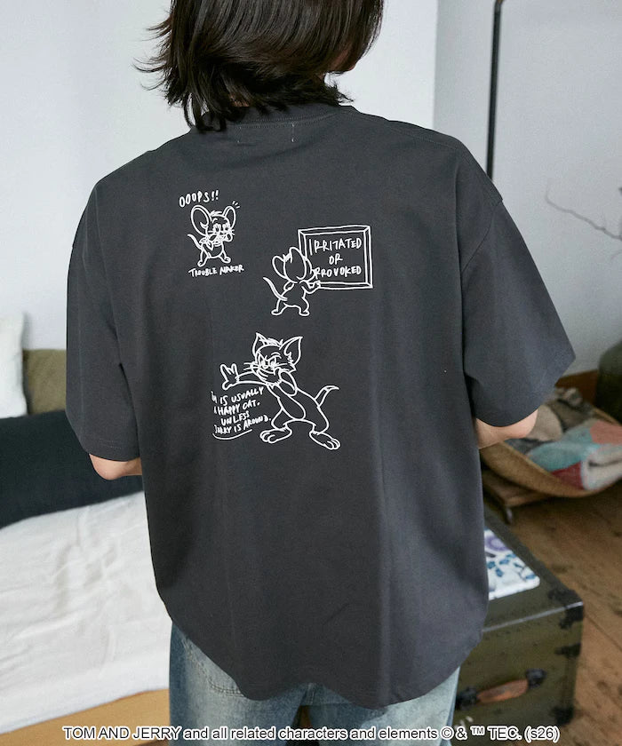 <Functional Material> TOM AND JERRY Graphic T-Shirt Limited Edition