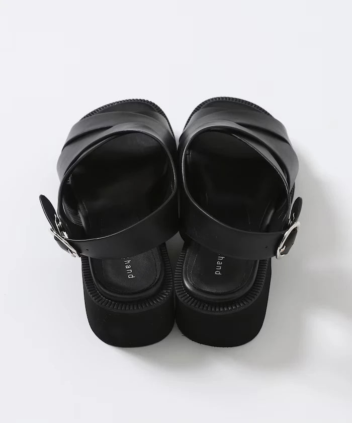 Wide Cross Sandals