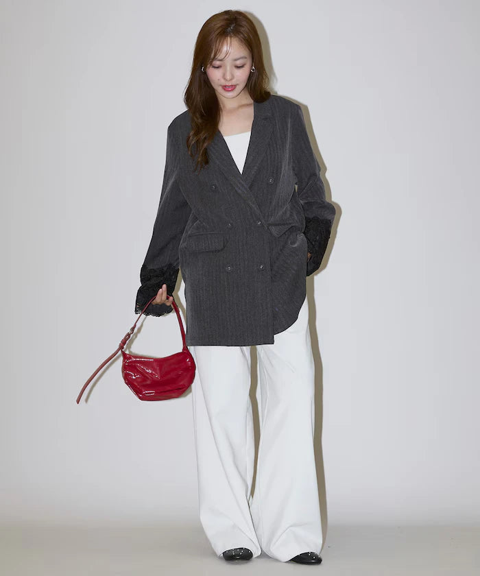 Lace Cuff Tailored Jacket