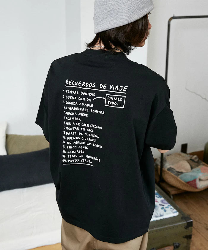 Love Pop Studio Travel Note Typography T-Shirt