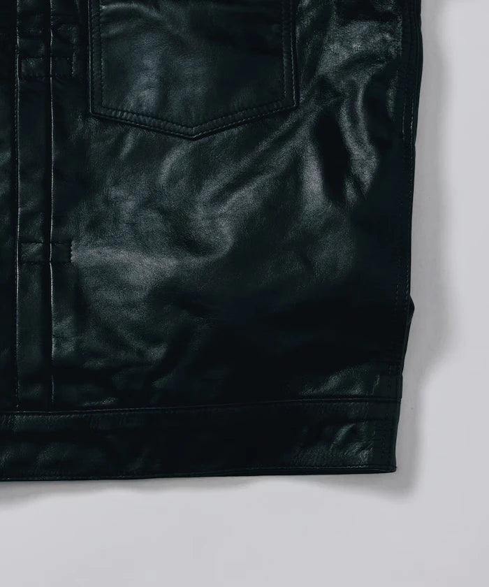 Leather Jacket TYPE-1 / Water-Repellent Leather / Cowhide