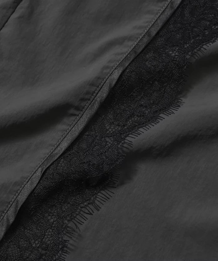 Nylon Lace Easy Wide Pants