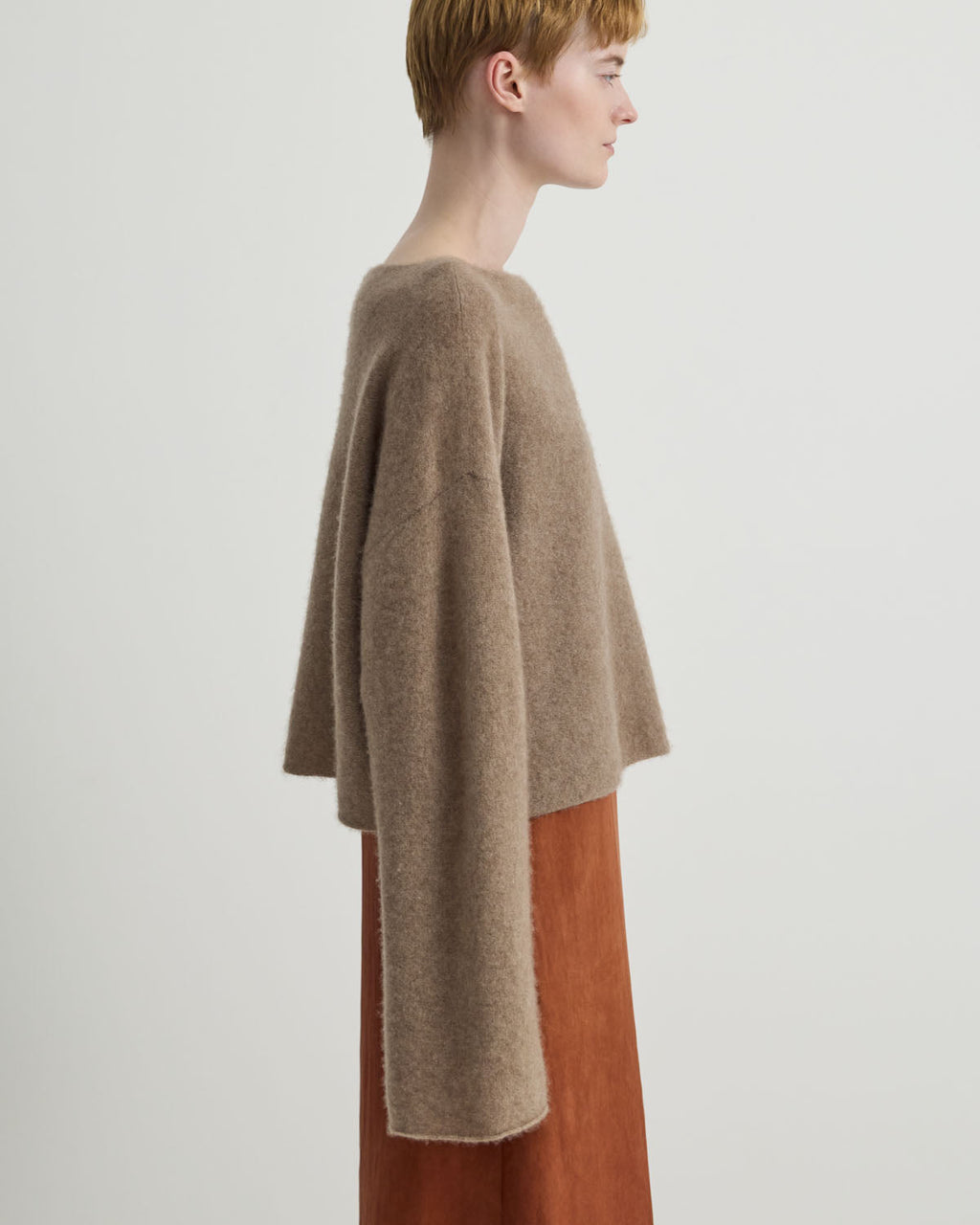 CASHMERE BATEAU NECK PULLOVER
