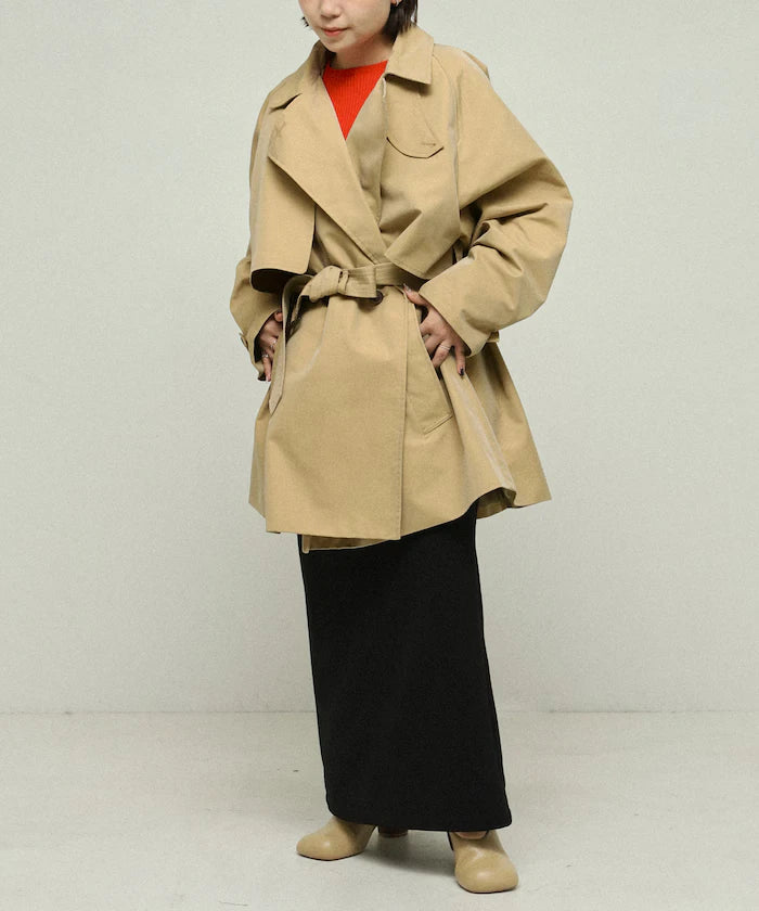 T/C Chambray Short Trench Coat