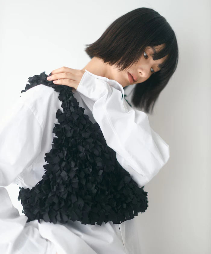 Tape Yarn Hand Knitted Bustier