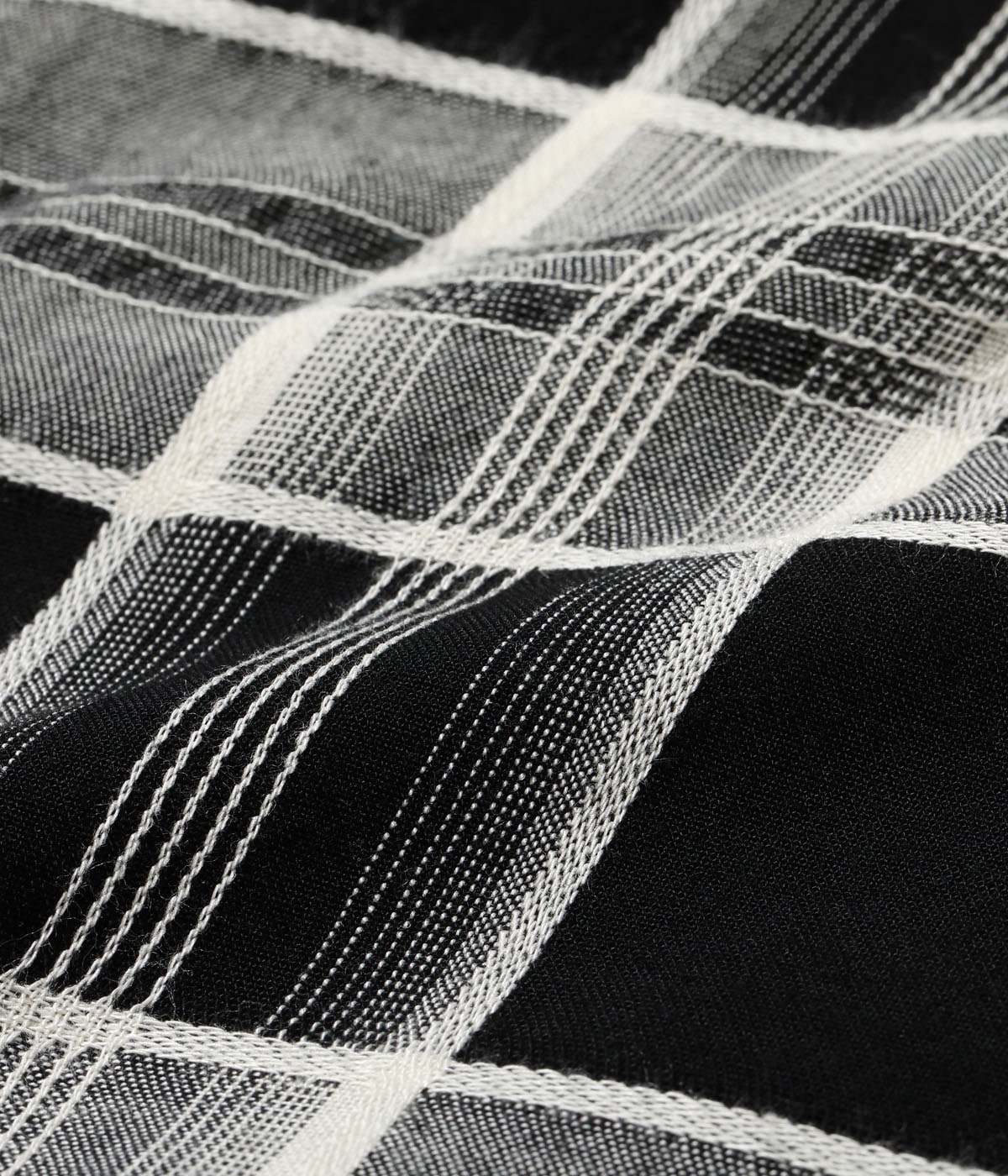 RAYON DOBBY CHECK OPEN SHIRT