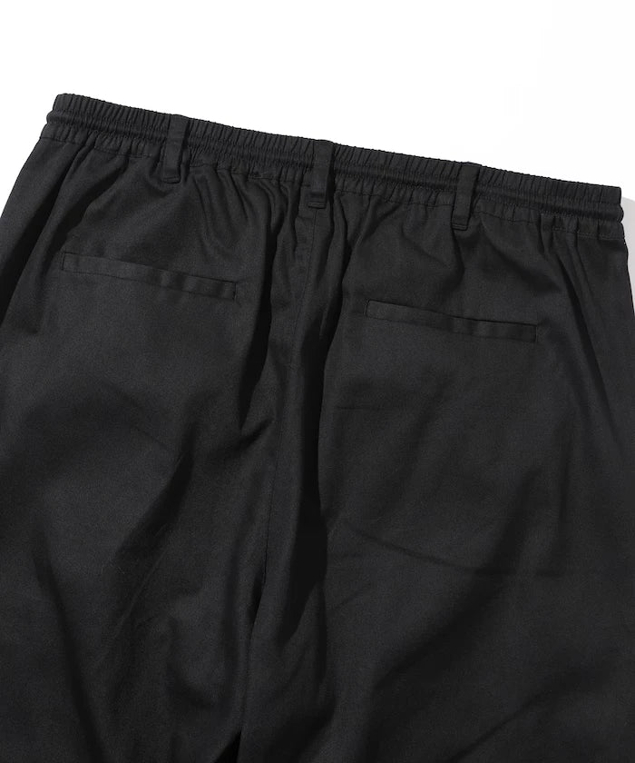 Wide Silhouette Drawstring Chino Pants / Tapered Silhouette Easy Chino Pants