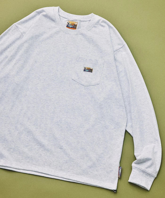 FREAK'S STORE for BEACH & FES Relax Fit One Point Logo Spindle Long Sleeve T-Shirt