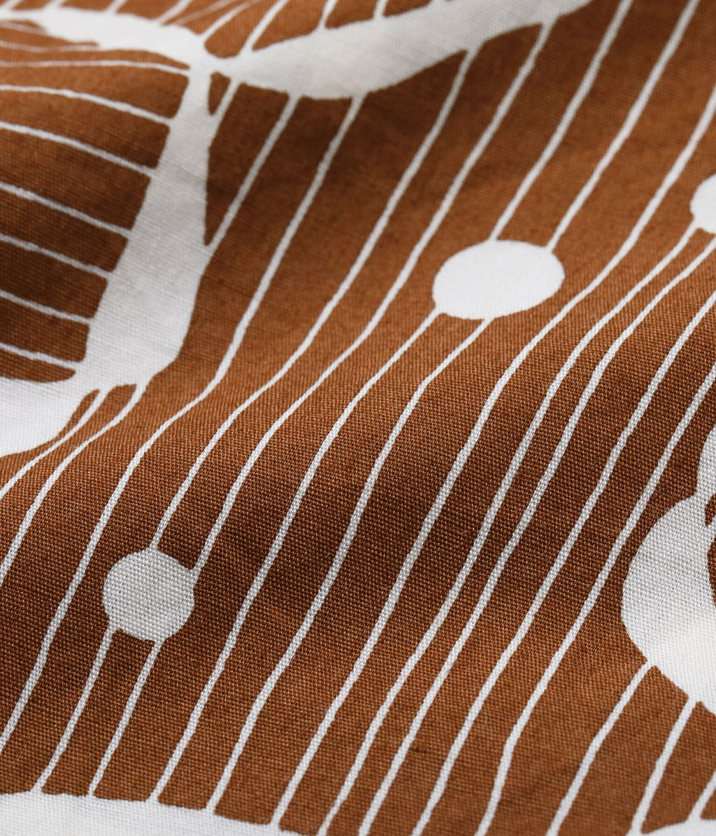 Typewriter Cotton Open Shirt "Water Surface"