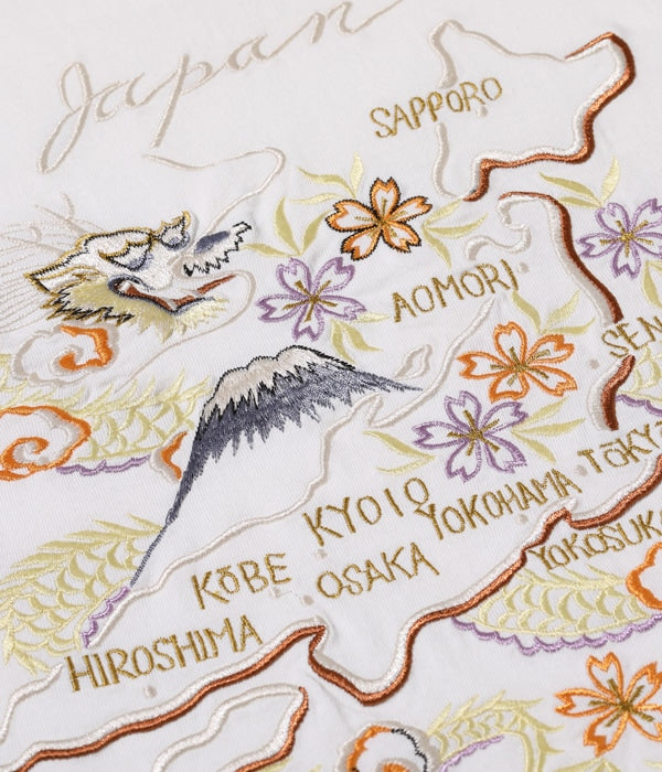 SUKA T-SHIRT EMBROIDERED “JAPAN MAP”