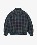 zip up blouson deadstock watahiko tex navy plaid