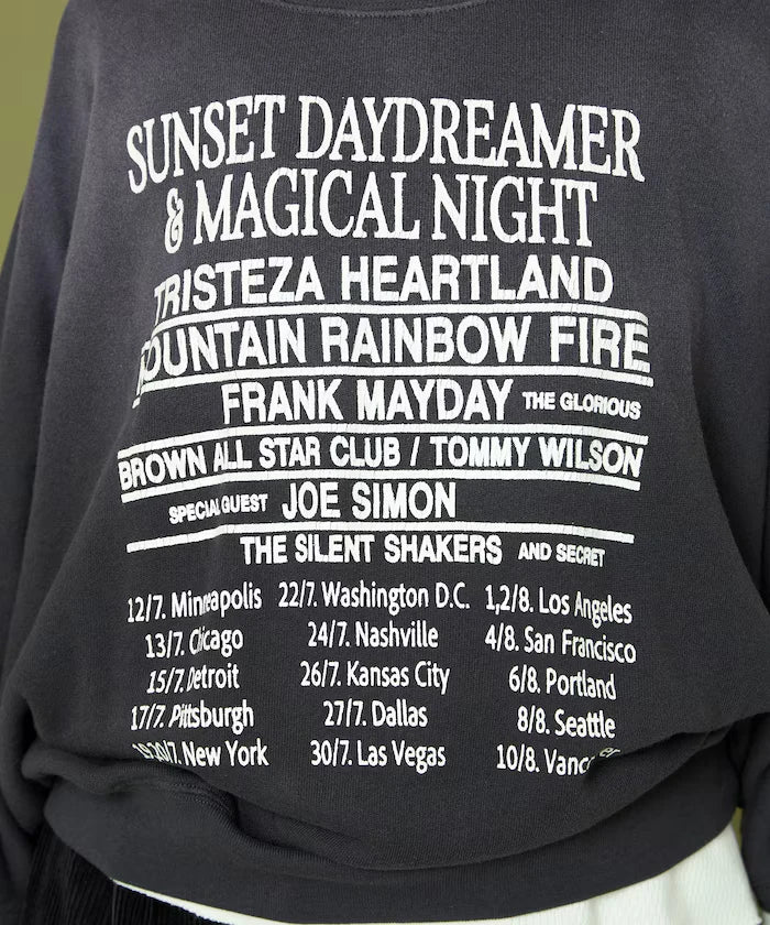 Fade Print Dolman Sweat
