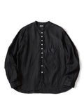 Gauze Linen Herringbone Stand Penny Shirt