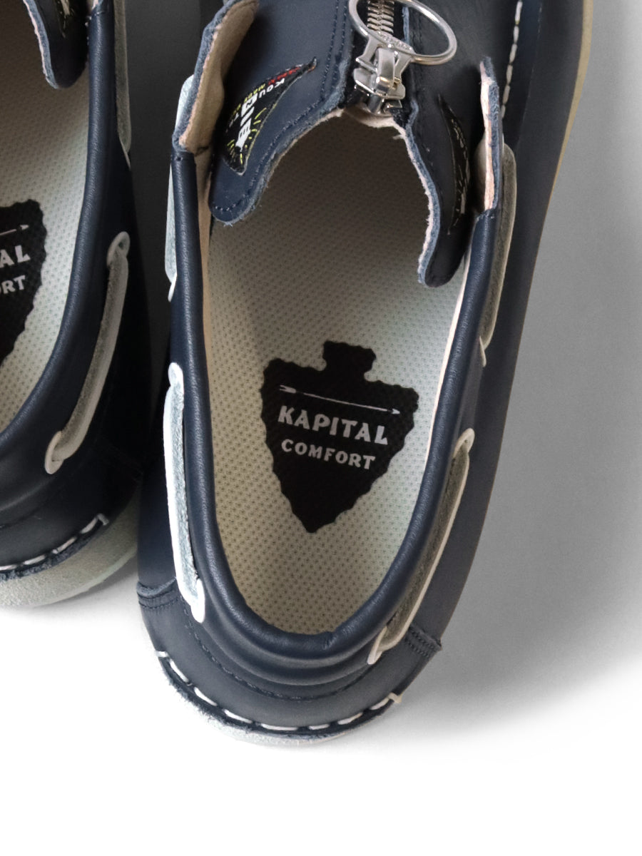 Leather ZIP Deck Sneakers