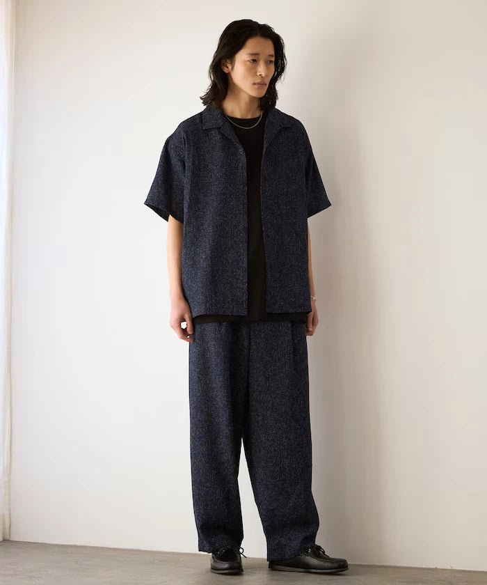 Dry Touch Summer Tweed Spindle Easy Wide Pants