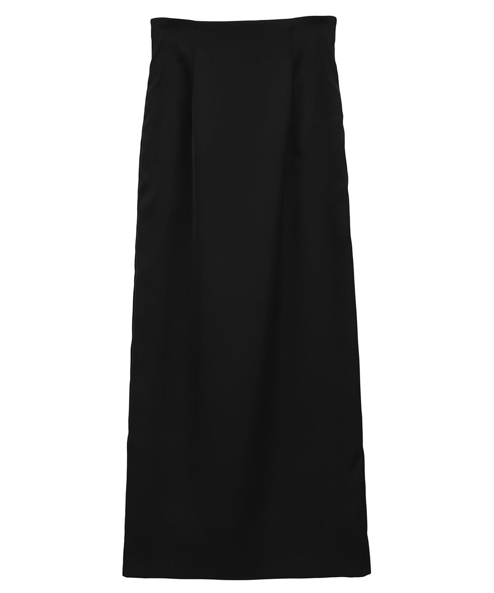 HIGH WAIST STRAIGHT SATIN SKIRT