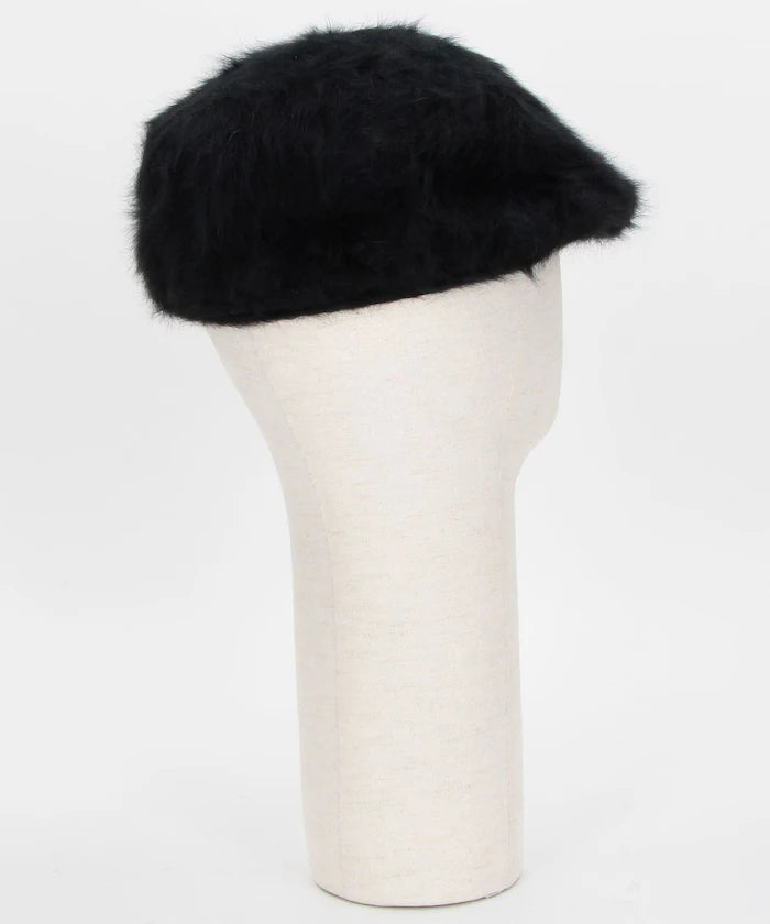 Fake Fur Newsboy Cap