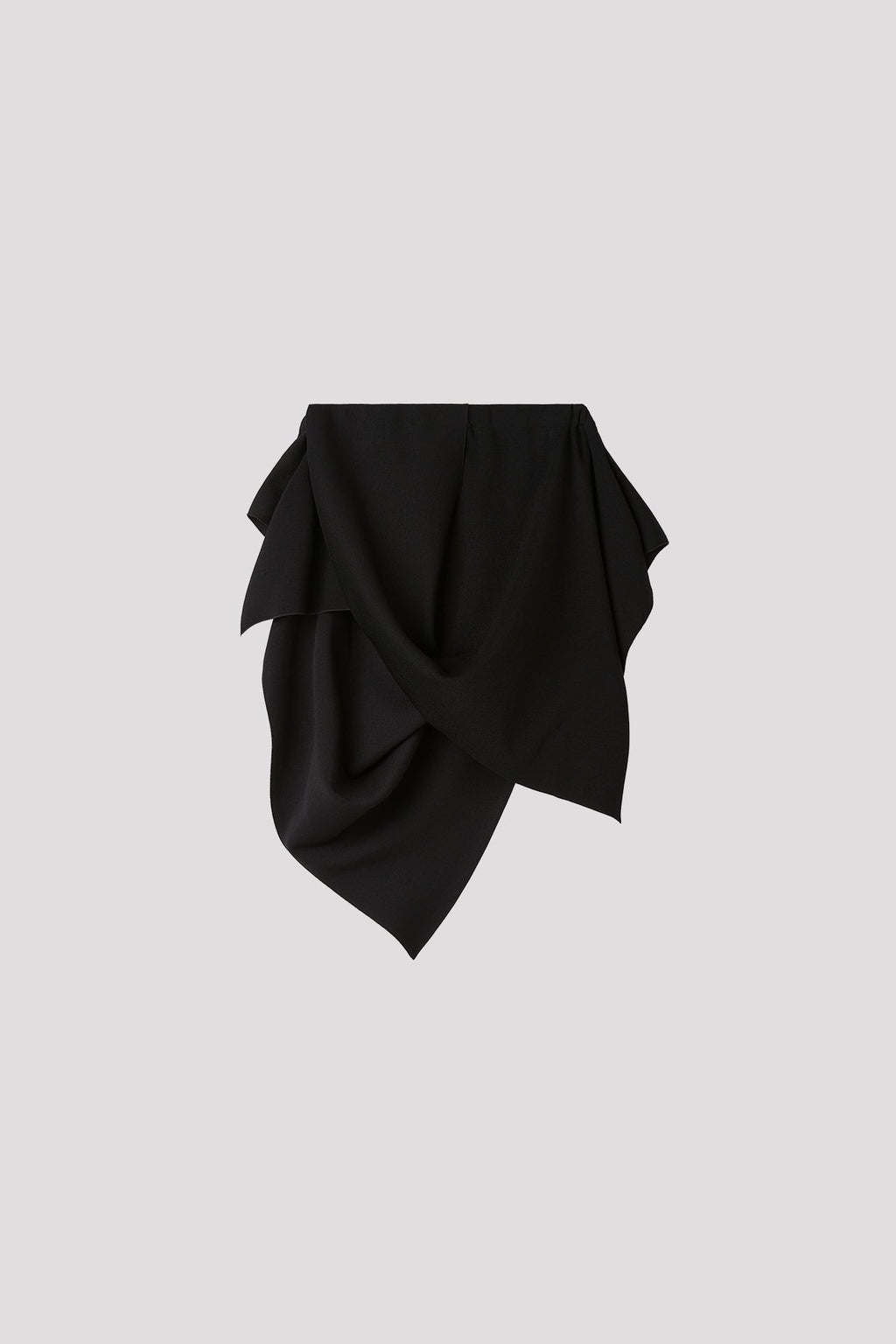 AC MILAN DRAPED STRAPLESS TOP